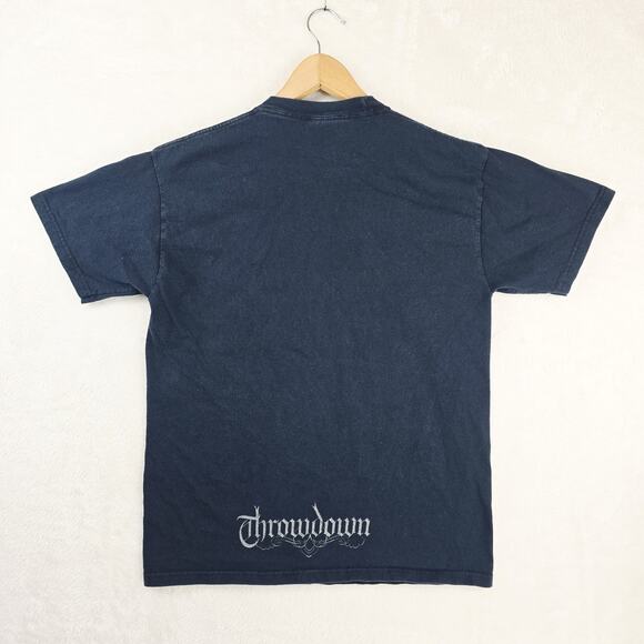 Vintage Throwdown Straight Edge Shirt Mens Medium Hardcore Punk Band Y2K 90s - Picture 6 of 9